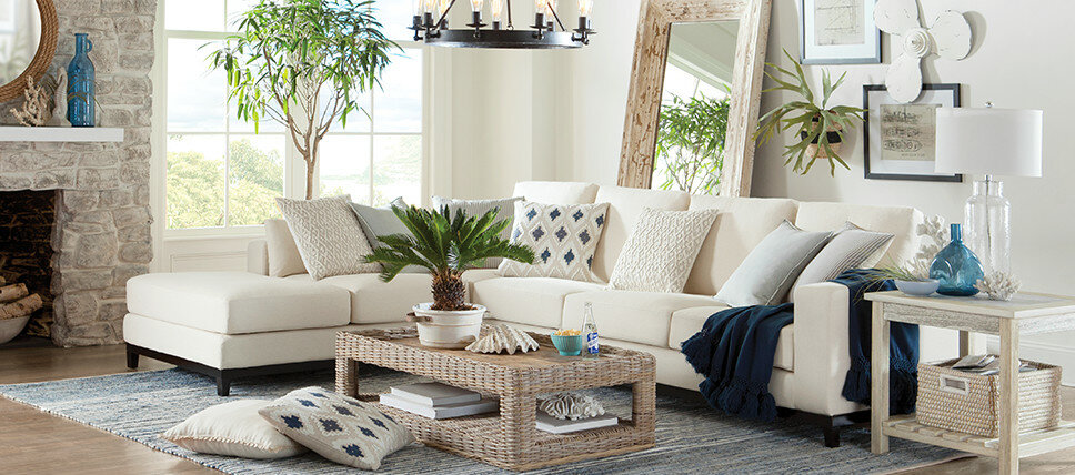 Coastal 2024 farmhouse couch